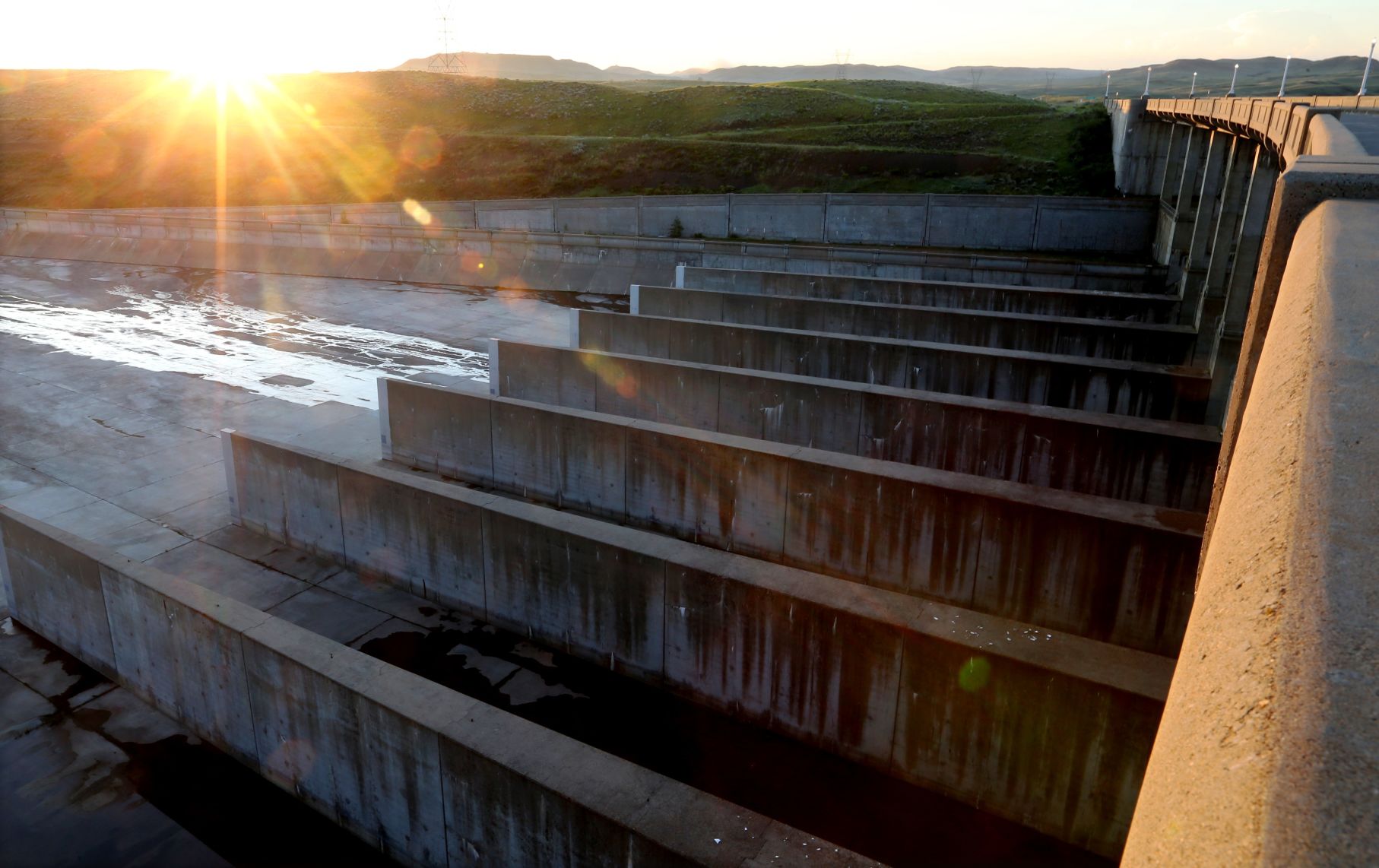 Fort Peck Dam spillway